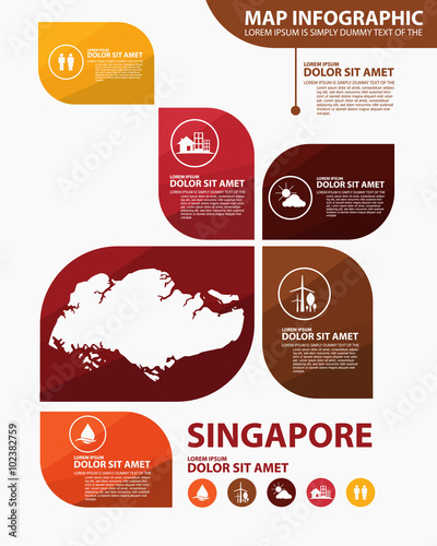 singapore map infographic