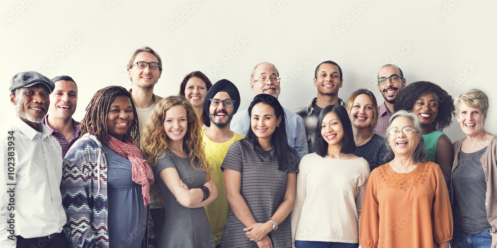 Diversity People Group Team Union Concept - obrazy, fototapety, plakaty 
