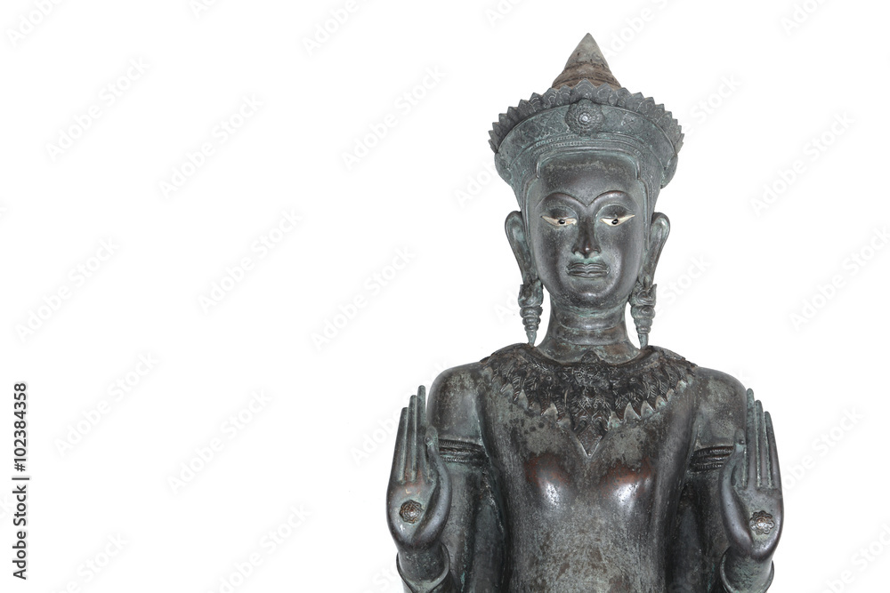 buddha image isolated on white background.