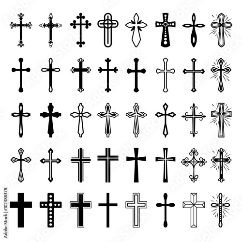 Photo Christian cross icons