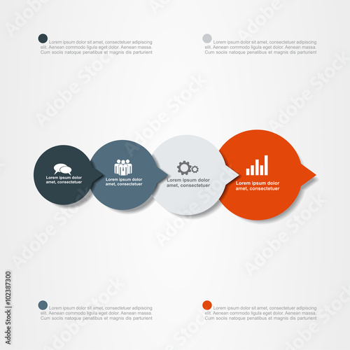 Banner infographic design template. Vector illustration