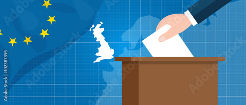 eu british referendum europe union exit britain break vector illustration