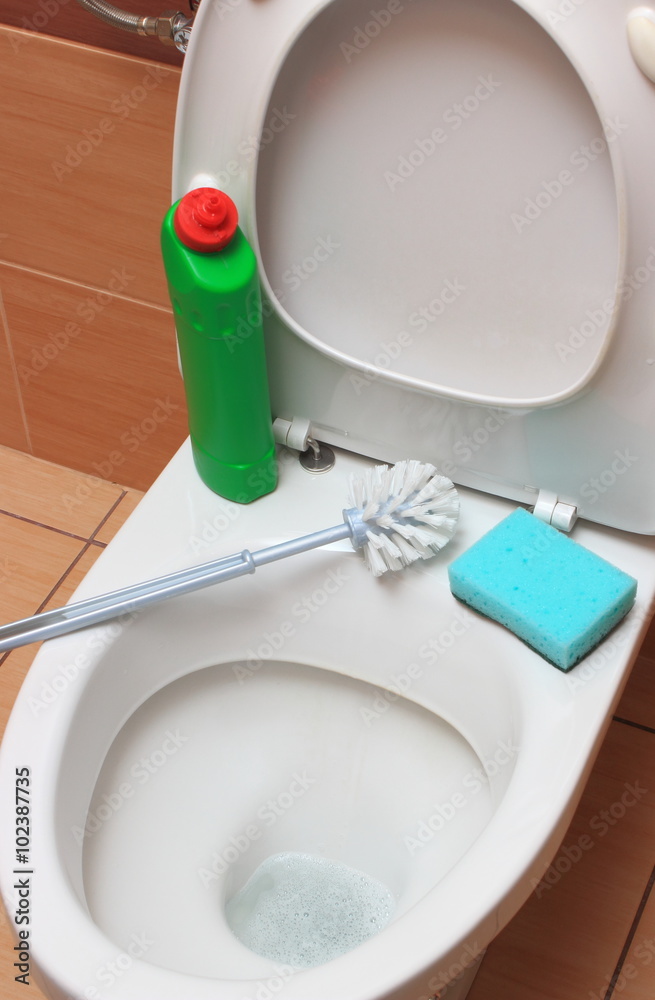Accessories for cleaning on toilet bowl Accessories for cleaning on toilet bowl