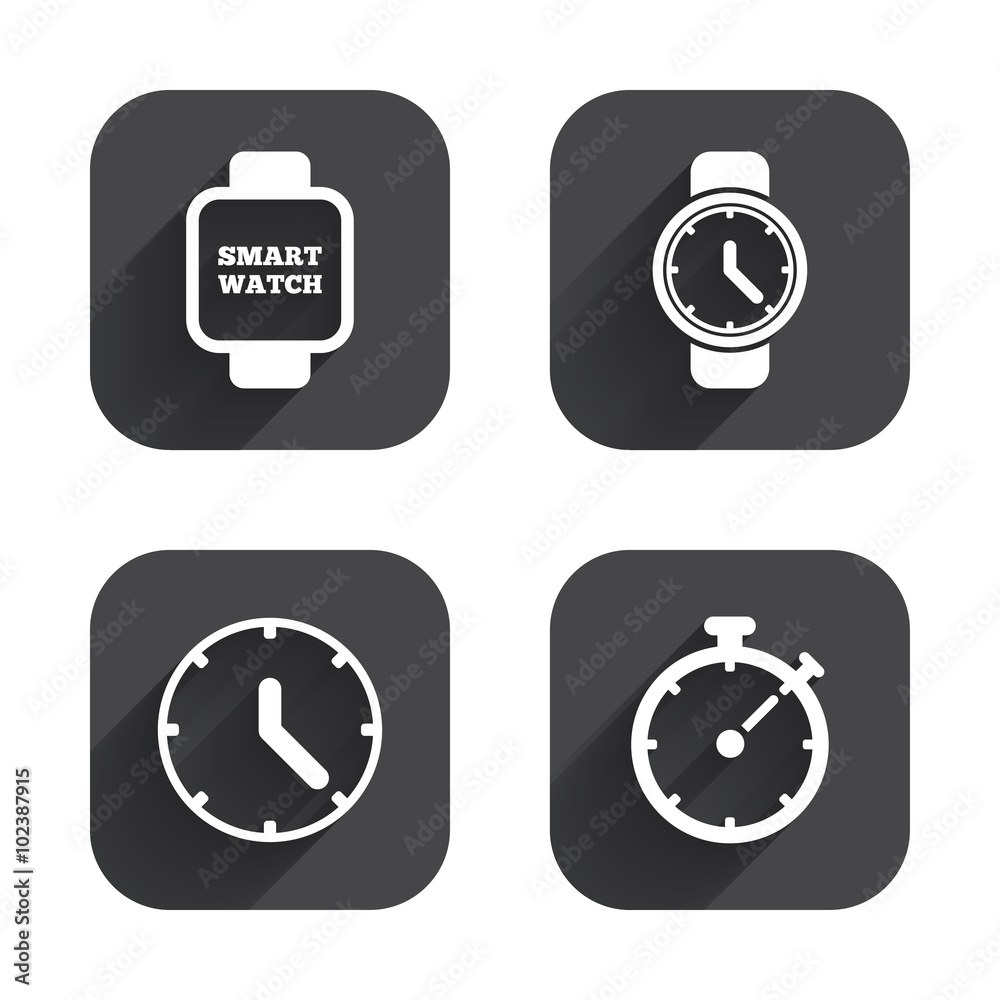 Smart watch. Mechanical clock time and timer. Smart watch. Mechanical clock time and timer.
