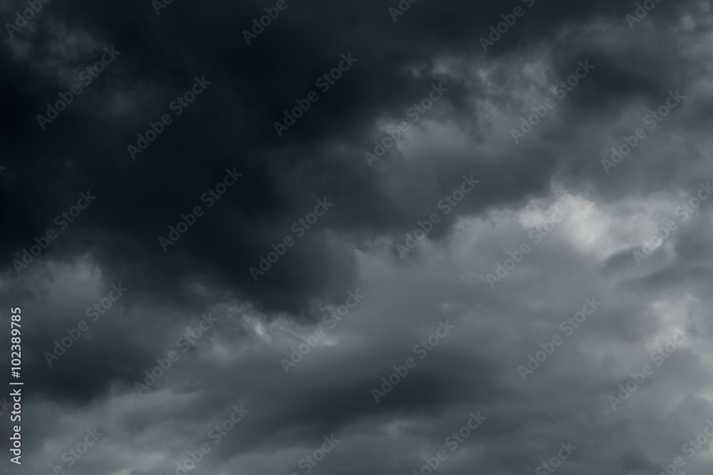 Dark clouds before a thunder-storm Dark clouds before a thunder-storm