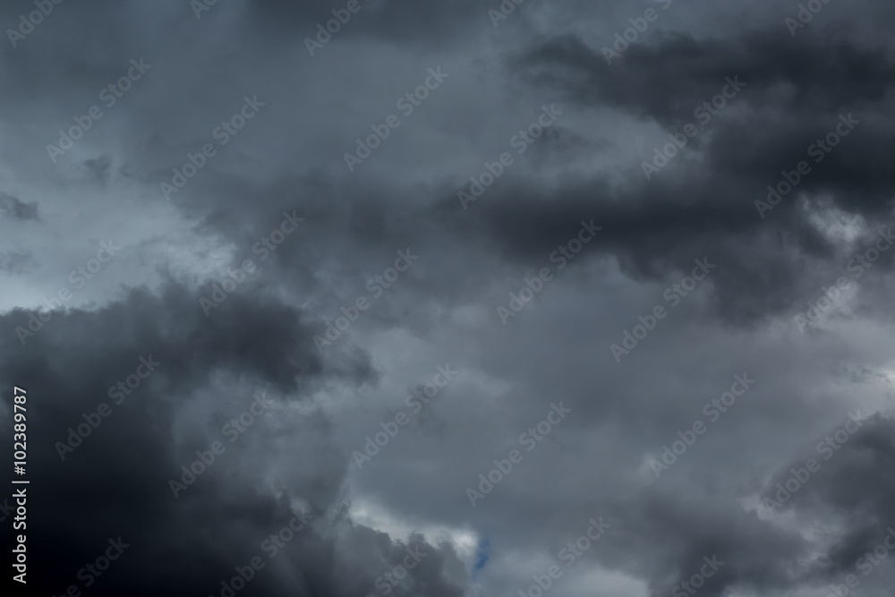Dark clouds before a thunder-storm Dark clouds before a thunder-storm