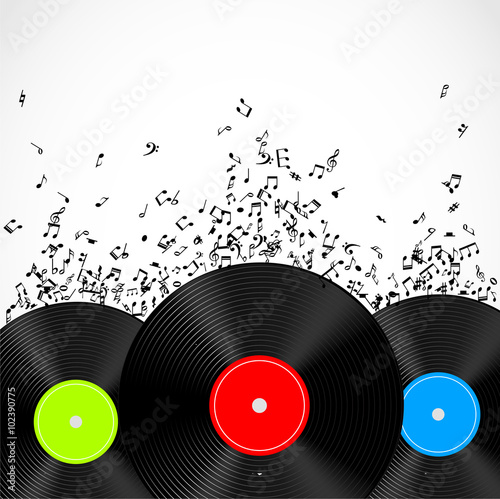 Vinyl record vector