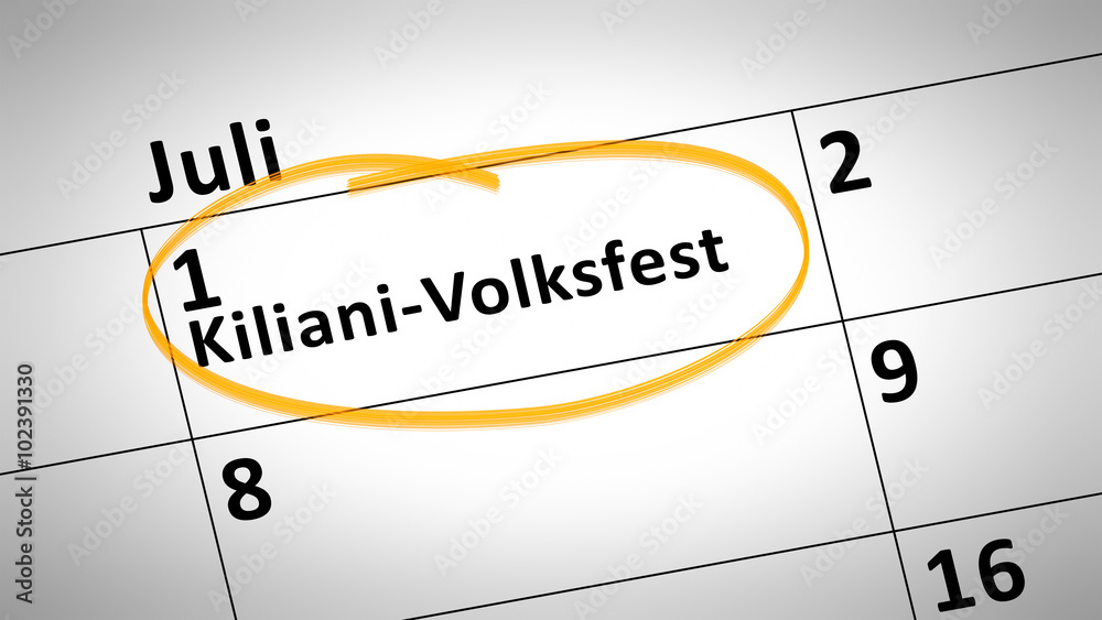 Kiliani folk festival first of July in german language Kiliani folk festival first of July in german language