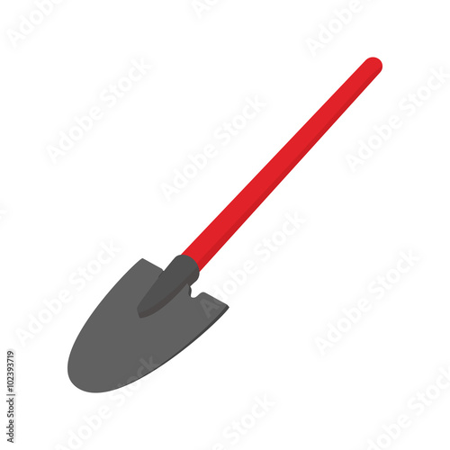 Shovel cartoon icon