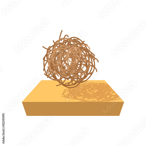 Tumbleweed cartoon icon