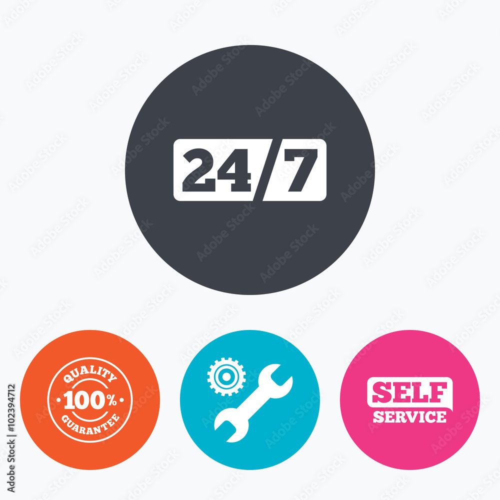 Repair fix tool icons. Customer service signs. Repair fix tool icons. Customer service signs.