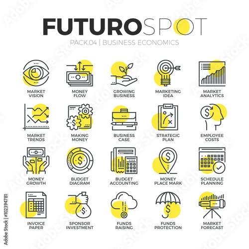 Finance Business Futuro Spot Icons