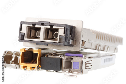 Obraz na płótnie SFP network modules