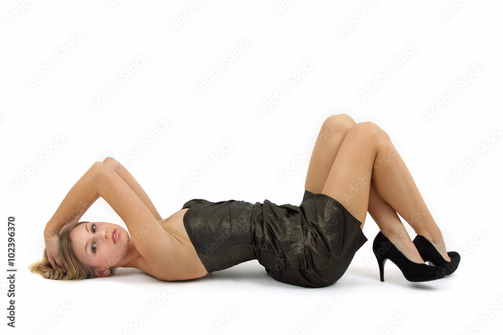 junge Frau im Kleid junge Frau im Kleid
