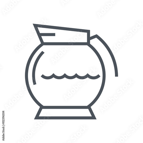 Coffee icon suitable for info graphics, websites and print media and interfaces. Line vector icon.