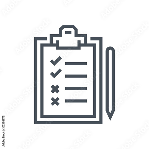 Survey, test icon