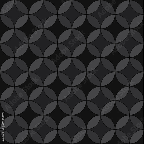 Elegant grey and black seamless circles texture for wallpapers, leaflets, prints, banners, web design, invitations, mock ups