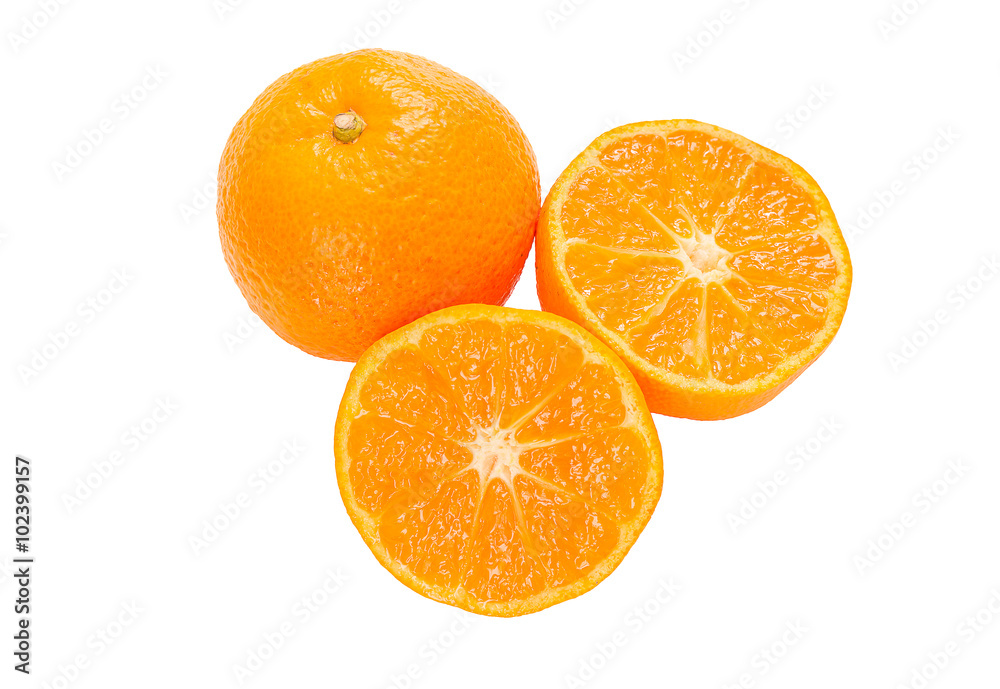 Orange fruit isolated on white background Orange fruit isolated on white background