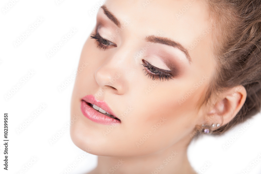 Beauty Girl. Portrait of Beautiful Young Woman. Fresh Clean Skin Beauty Girl. Portrait of Beautiful Young Woman. Fresh Clean Skin