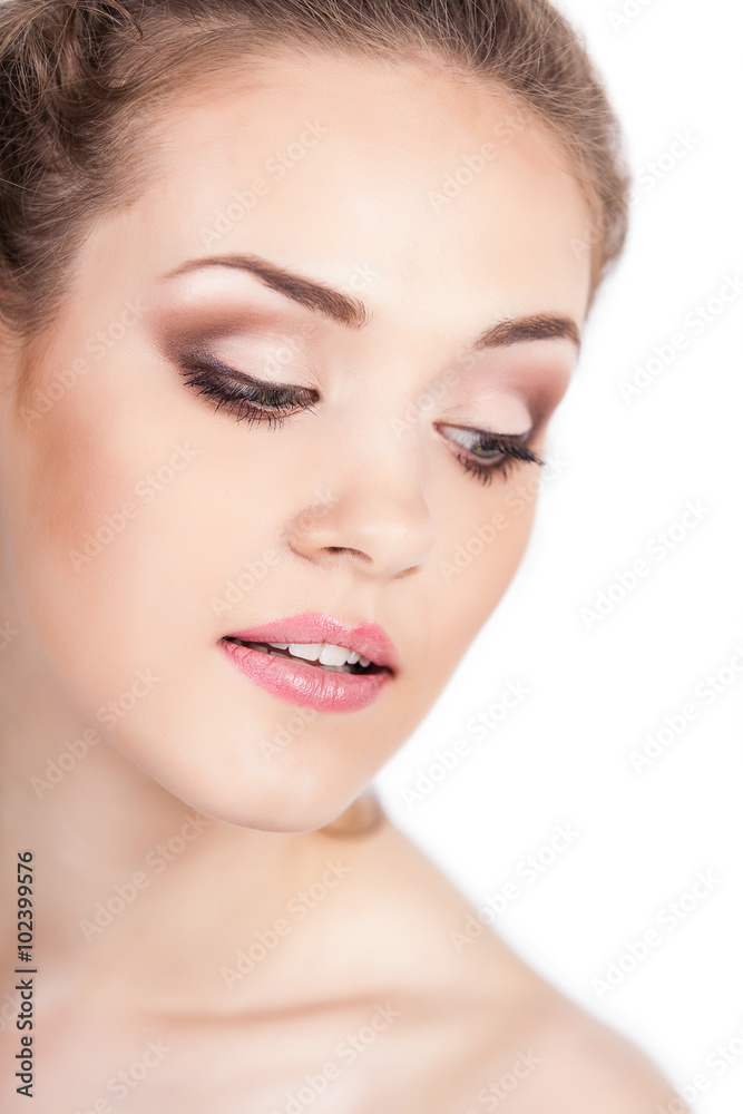 Beauty Girl. Portrait of Beautiful Young Woman. Fresh Clean Skin Beauty Girl. Portrait of Beautiful Young Woman. Fresh Clean Skin