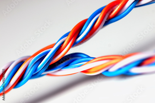 macro color braided wire
