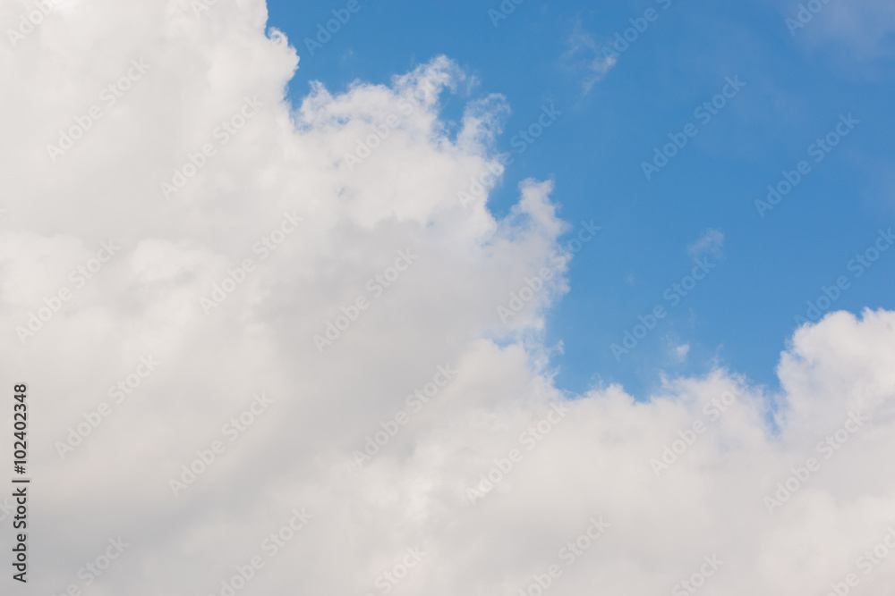 White cloudy with bright sky. White cloudy with bright sky.