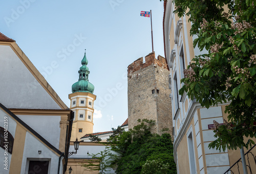 Central tower of Castle in Mikulov town, Czech Republic photo