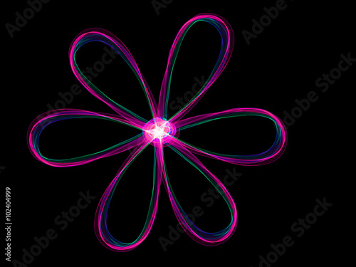 flower drawn gradient lines © inn
