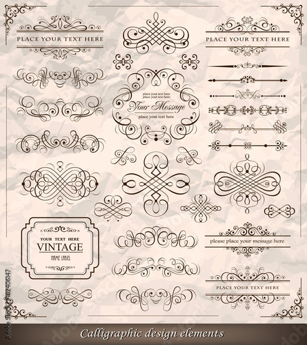 Calligraphic elements and page decoration