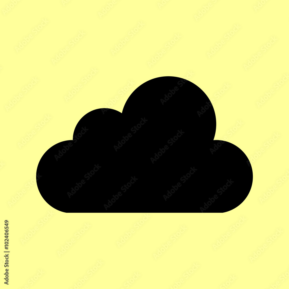 Cloud sign. Flat style icon Cloud sign. Flat style icon