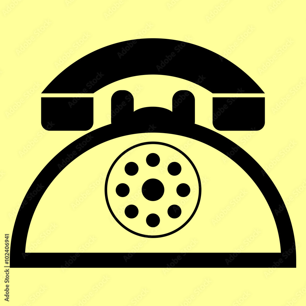Retro telephone sign Retro telephone sign