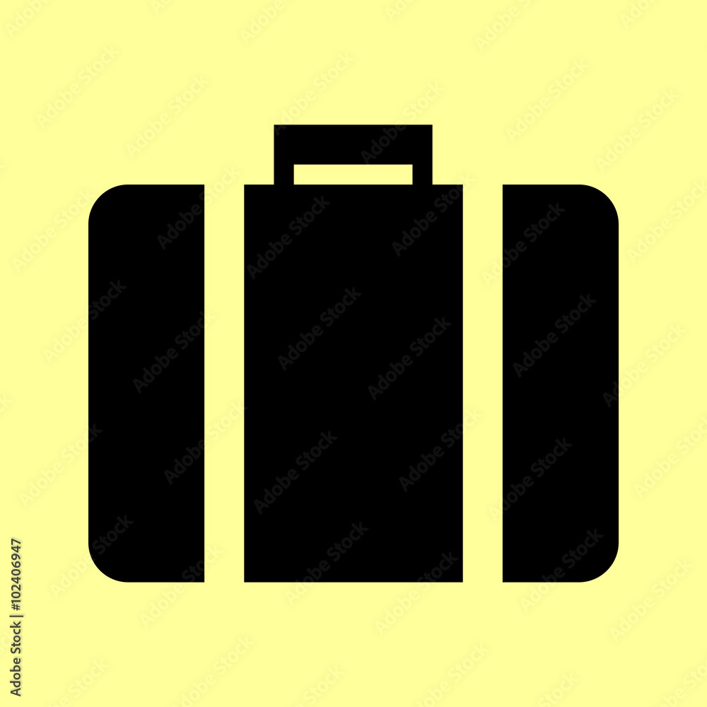 Riefcase sign. Flat style icon