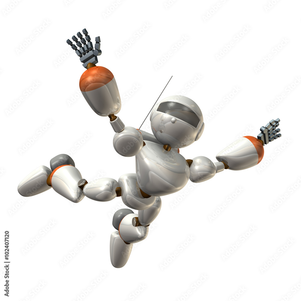 自由落下するロボット 自由落下するロボット
