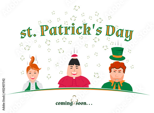 St. Patrick's Day coming soon..., vector illustration