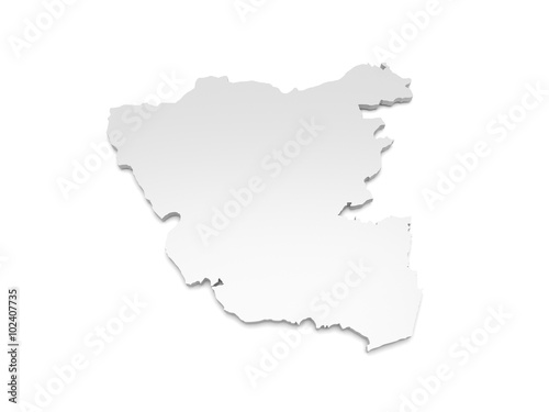 3D Karte Sachsen-Anhalt - Altmarkkreis Salzwedel