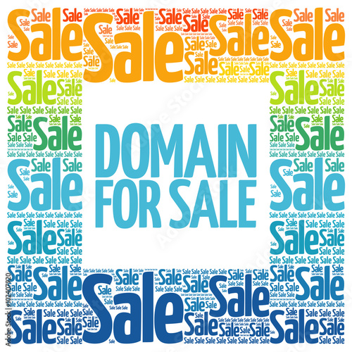 DOMAIN FOR SALE words cloud, business concept background