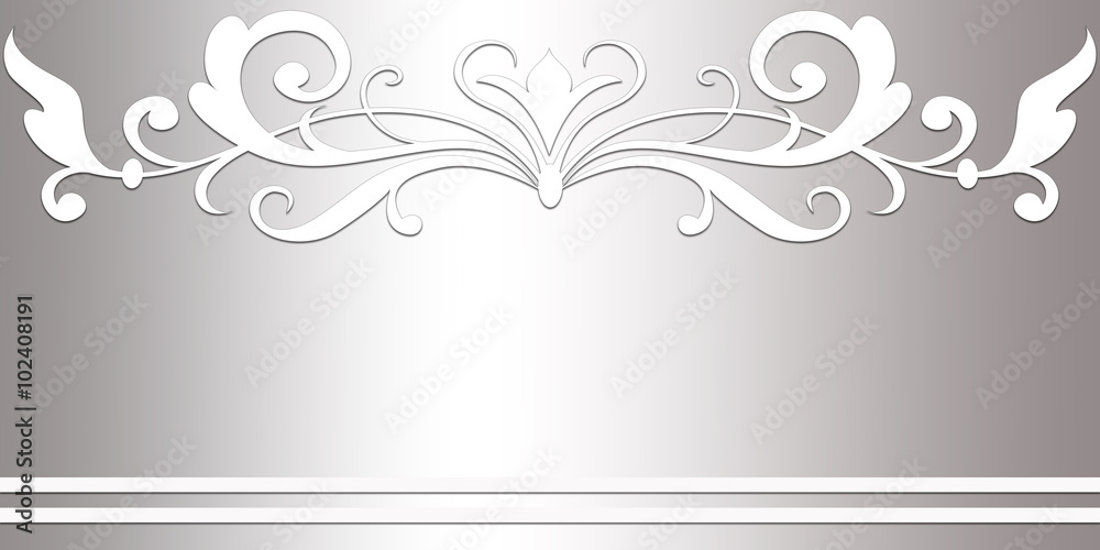 Elegant siver plated card
