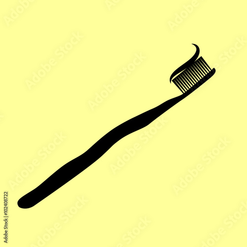 Toothbrush with applied toothpaste portion