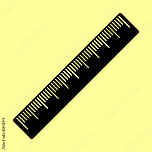 Centimeter ruler sign photo