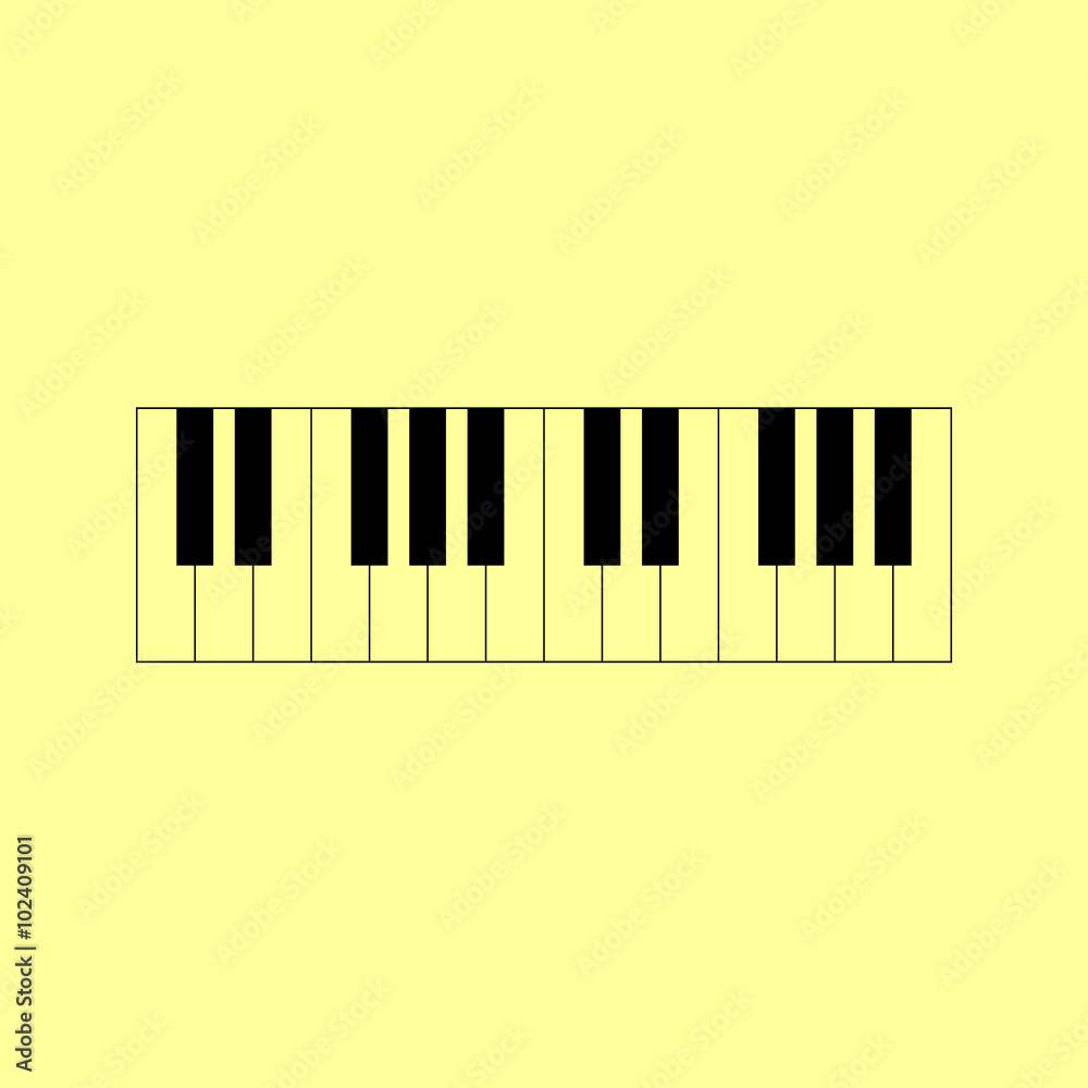 Fototapeta premium Piano Keyboard sign