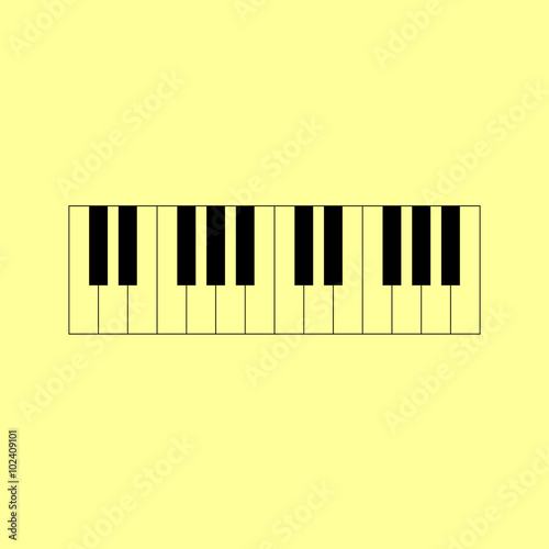 Piano Keyboard  sign