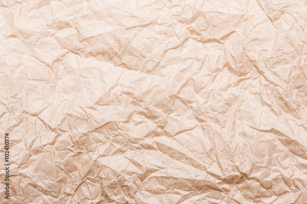 Old blank brown crumpled paper. Old blank brown crumpled paper.