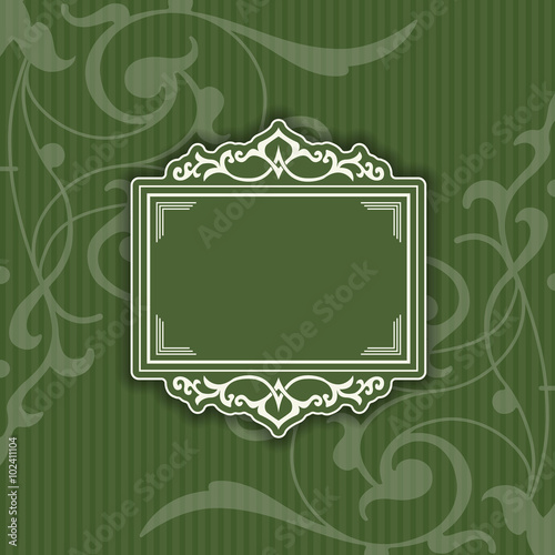 Background with a pattern vintage style with frame