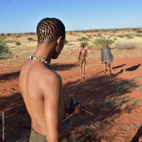 Hunters Bushman, Namibia photo