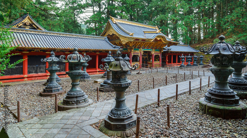 Yashamon Gate at Taiyuinbyo Shrine in Nikko  Japan