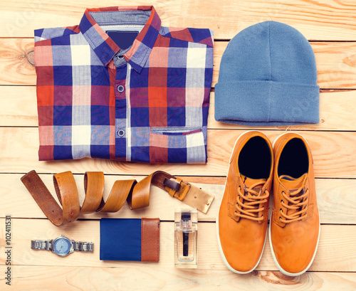 Men's casual clothes photo