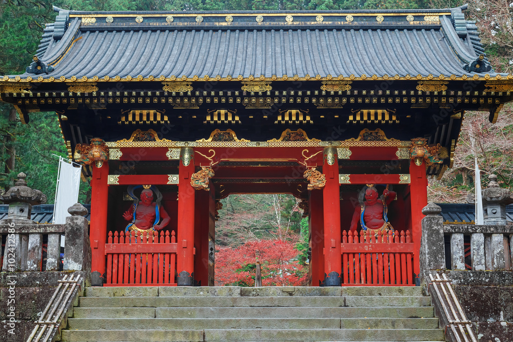 Niomon Gate at Taiyuinbyo Shrine in Nikko, Japan Niomon Gate at Taiyuinbyo Shrine in Nikko, Japan