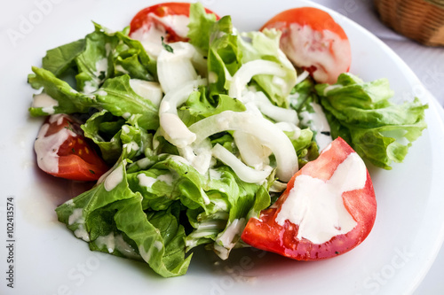 Fresh salad - Delicious fresh salad with tomatoes