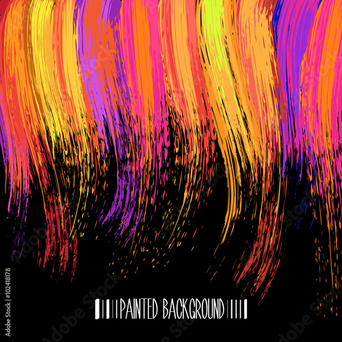 Abstract painted acrylic brush strokes background