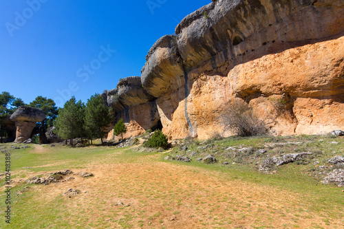 Rocks with capricious forms in the enchanted city of Cuenca, Spa